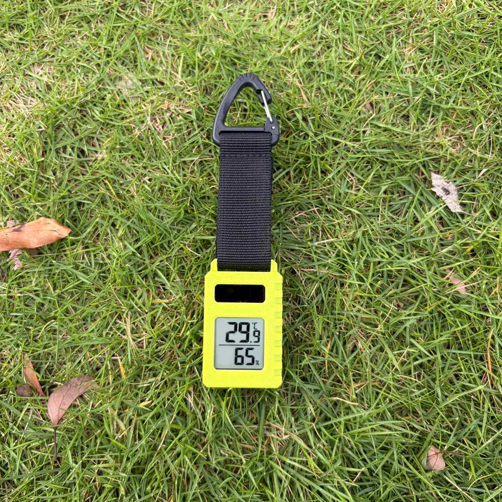 3D Printing Portable Mini Thermometers Solar Temp Humidity Meter Splash-Proof Outdoor Hygrometer Mountaineering Pendant Keychain