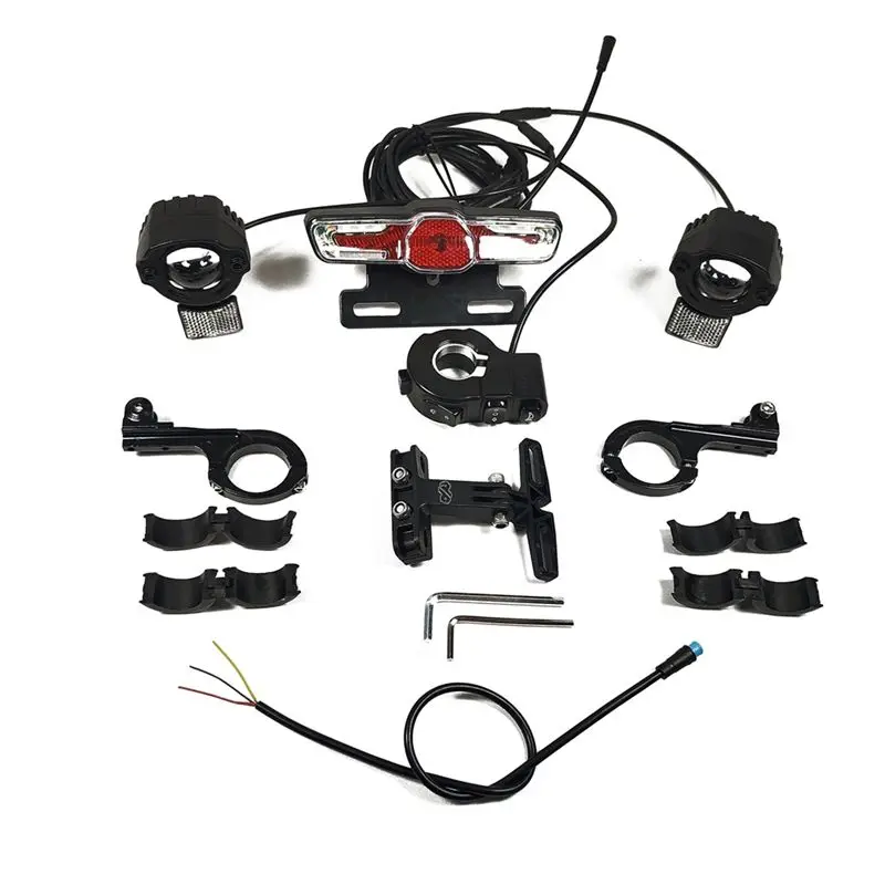 

HOTB72A Electric Bike 12V-72V Dual Headlights Front Rear Turn Signal Light Ebike Conversion Kits