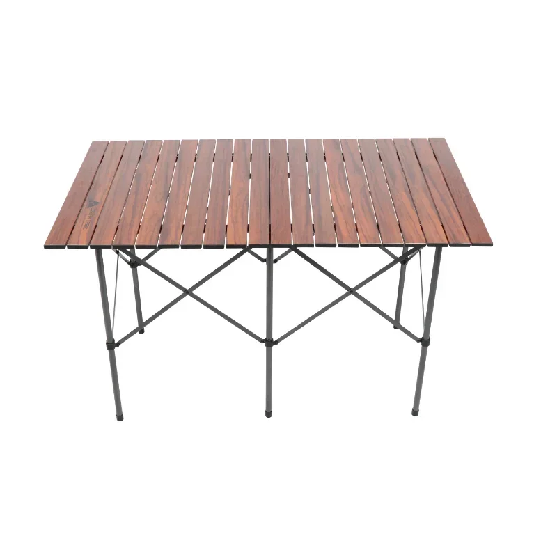 Camping Table, Brown 46.10 X 27.50 X 27.50 Inches  Folding Table  Outdoor Furniture  Outdoor Table  Mesas