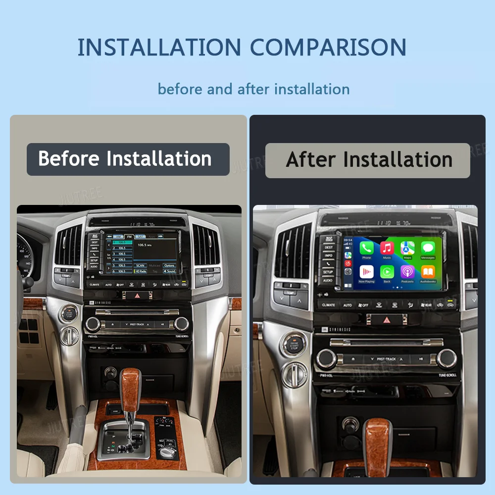 Linux System Wireless Apple CarPlay For Toyota Land Cruiser 200 LC200 2012-2021 Android Auto Stereo Upgrade Oem screen Retrofit