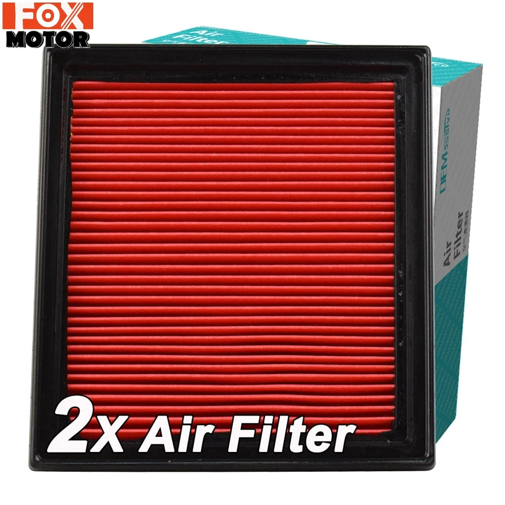 2Pcs Cars Engine Air Filter Car Parts 16546-JK20A For NISSAN INFINITI EX35 EX37 G25 G35 G37 Q40 Q60 QX50 350Z 370Z 3.5L 3.7L V6