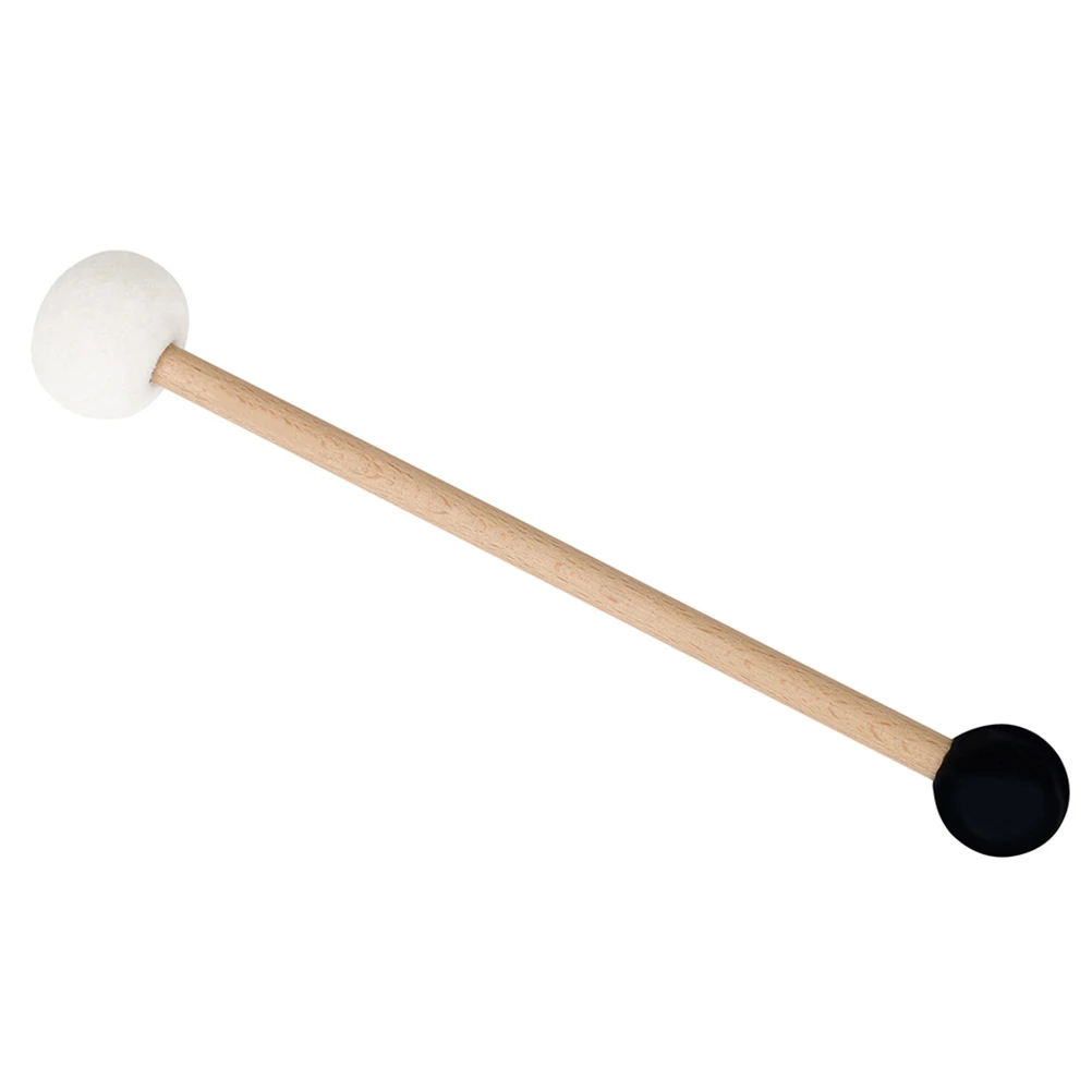 

1pcs Singing Bowl Mallet Bass Drumsticks Percussion Small Rubber Hammer Felt Head Wooden Handle Drum Accessories Pocket Mini
