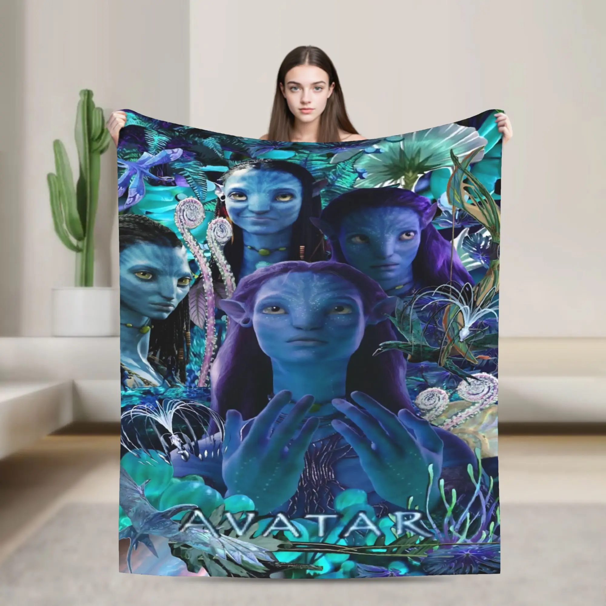 

Фланелевые одеяла из фильма «Аватар Нейтири» на заказ, одеяло для дома, одеяло 125*100 см