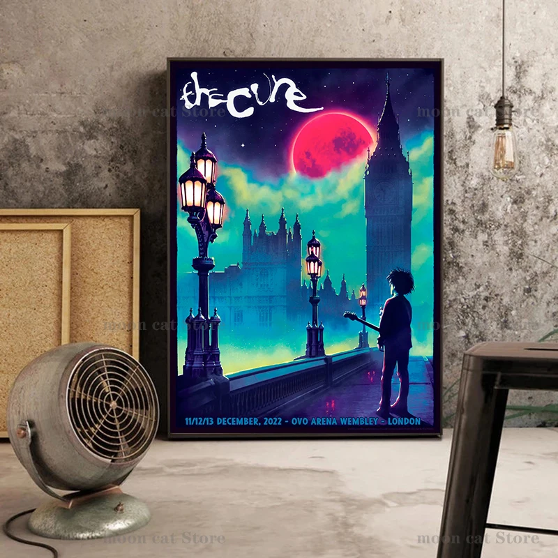 Rock Band The Cure Tour 2022 Classic Album Poster Canvas Painting Music Star Wall Art Pictures Home Room Decor Fans Gift