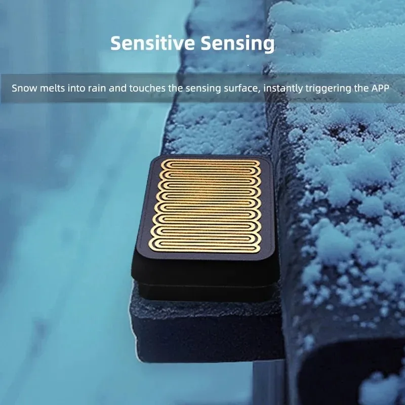 eWelink and Tuya Zigbee Rain Sensor Wireless Outdoor Rain Detection IP66 Water Leak Sensor Linkage Control APP Supported