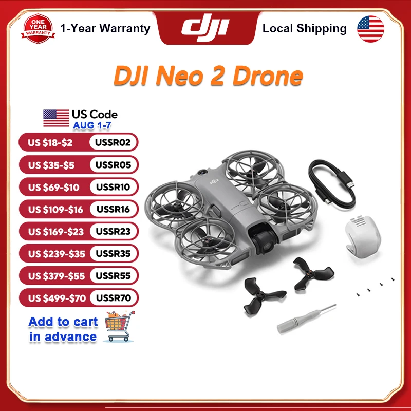 Drone Video Production - DJI NEO 2 ドローン 4Kカメラ搭載 パームテイクオフ＆ランディング