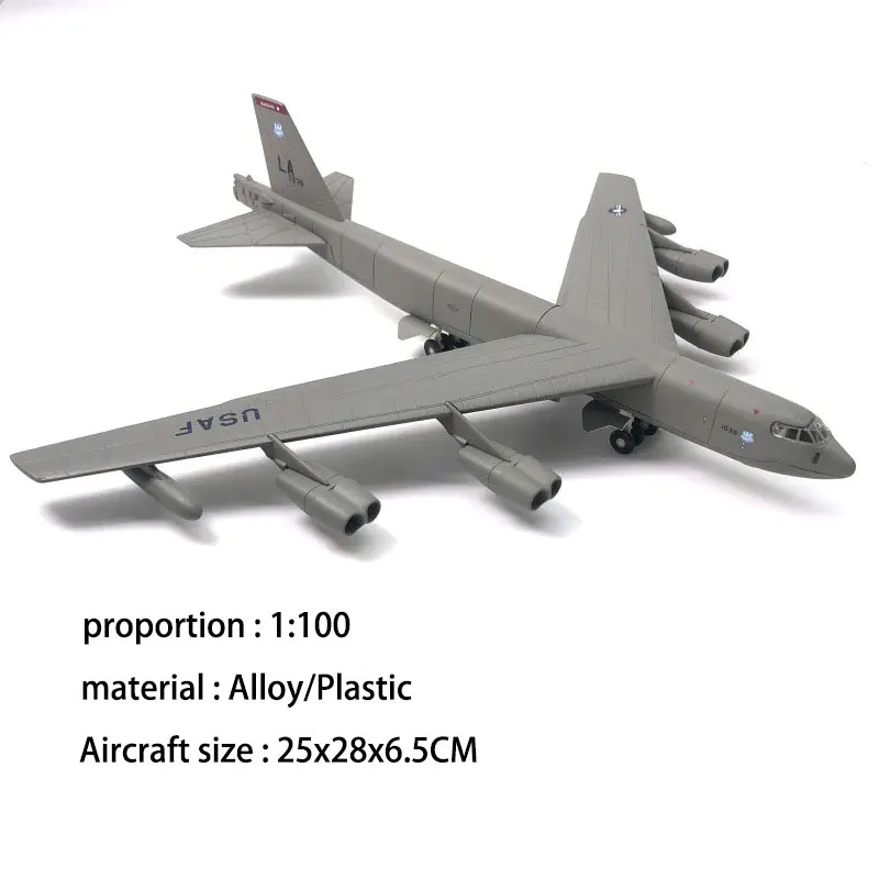 Military aircraft model American B-52 bomber Children's toys, boys' birthday gifts, puzzle toys, collection gifts