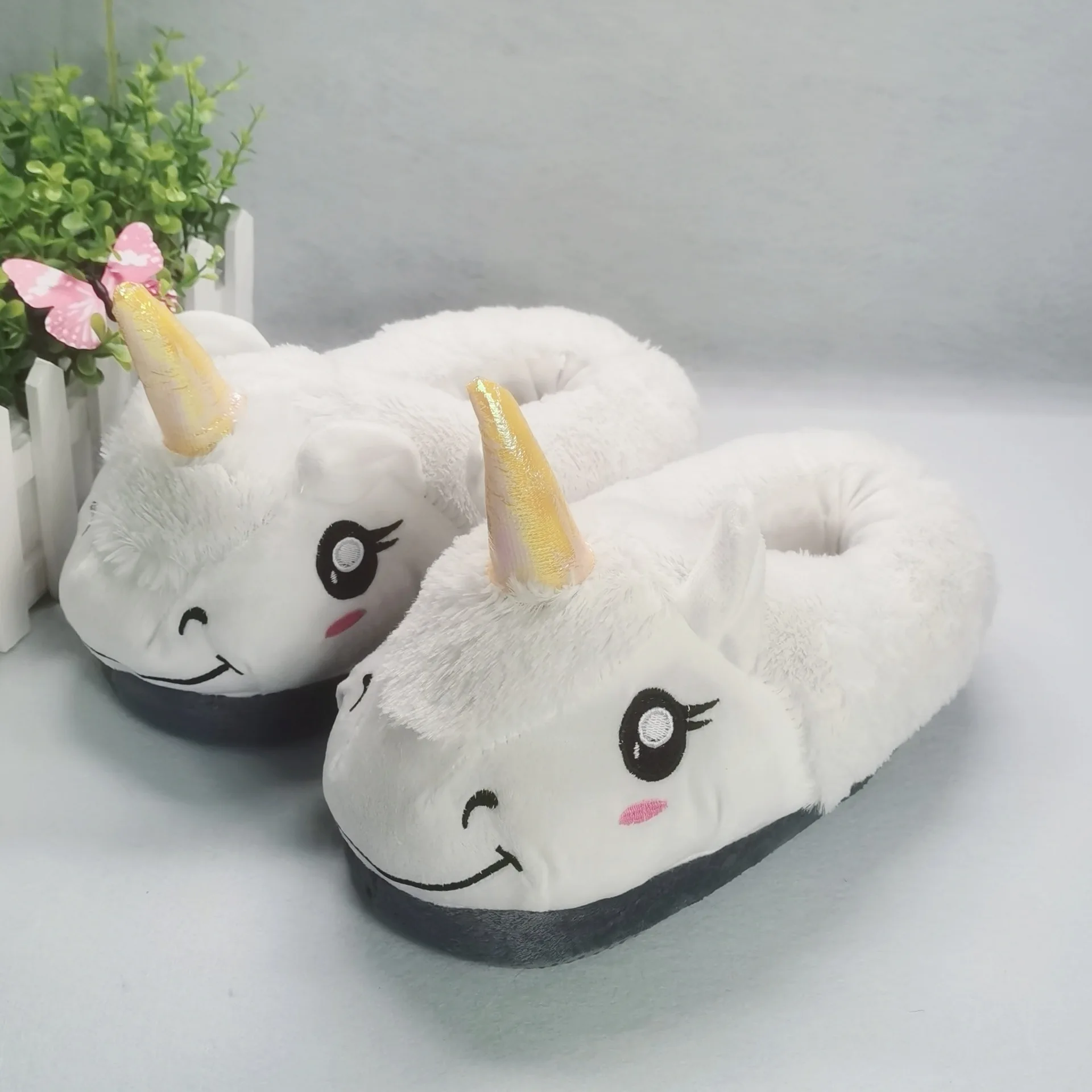 Unicorn Slippers House Shoes Women Cute Funny Slippers Girls Winter Shoes 2023 Classic Ladies Slippers Chanclas Mujer