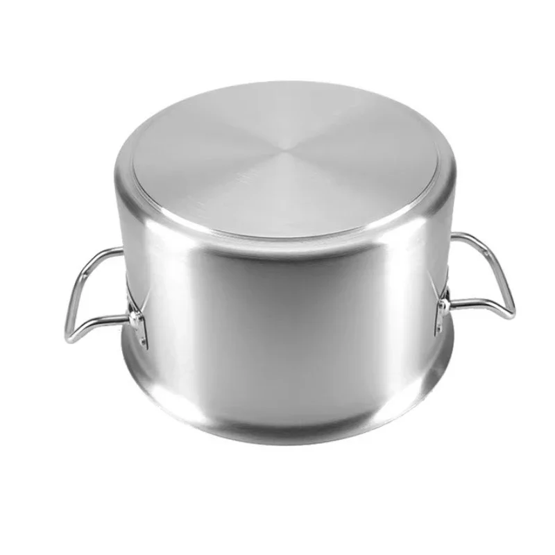 Kitchen Cookware Soup Pot Steam Cooking Saucepan Stainless Steel Custom Modern Soup Pot Sustainable