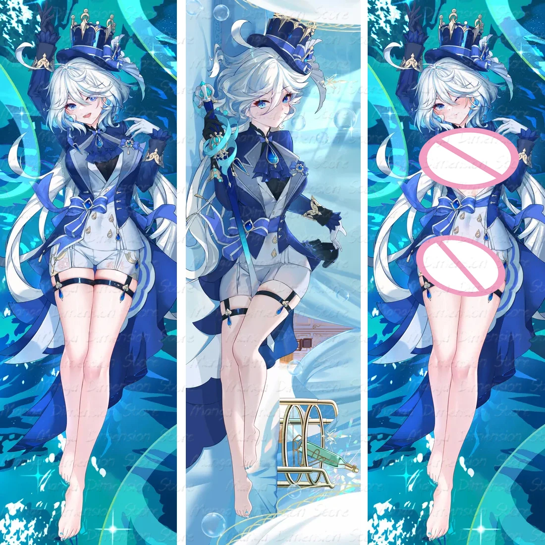 

Dakimakura Furina Genshin Impact аниме наволочка для тела двусторонний принт наволочка в натуральную величину подарки