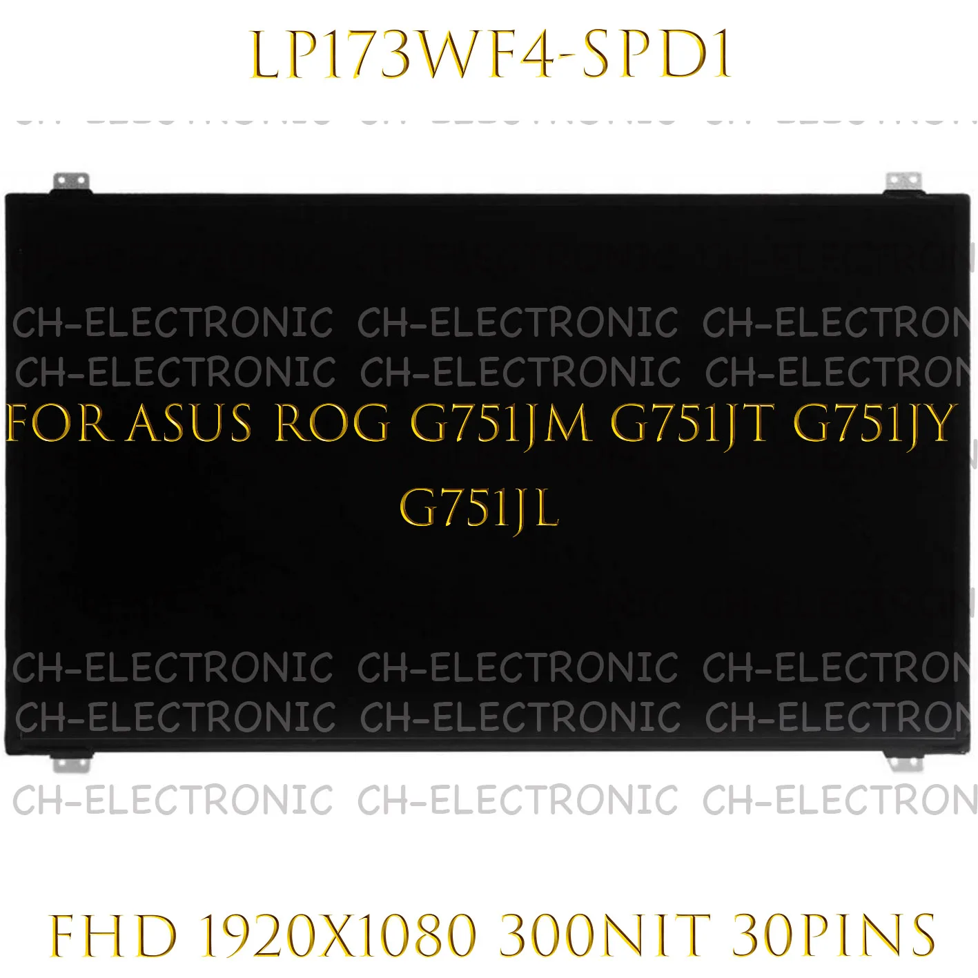 17.3 Inch LCD Screen LP173WF4-SPD1 LP173WF4 (SP)(D1) For ASUS ROG G751JM G751JT G751JY G751JL IPS Display 1920x1080 30pins eDP