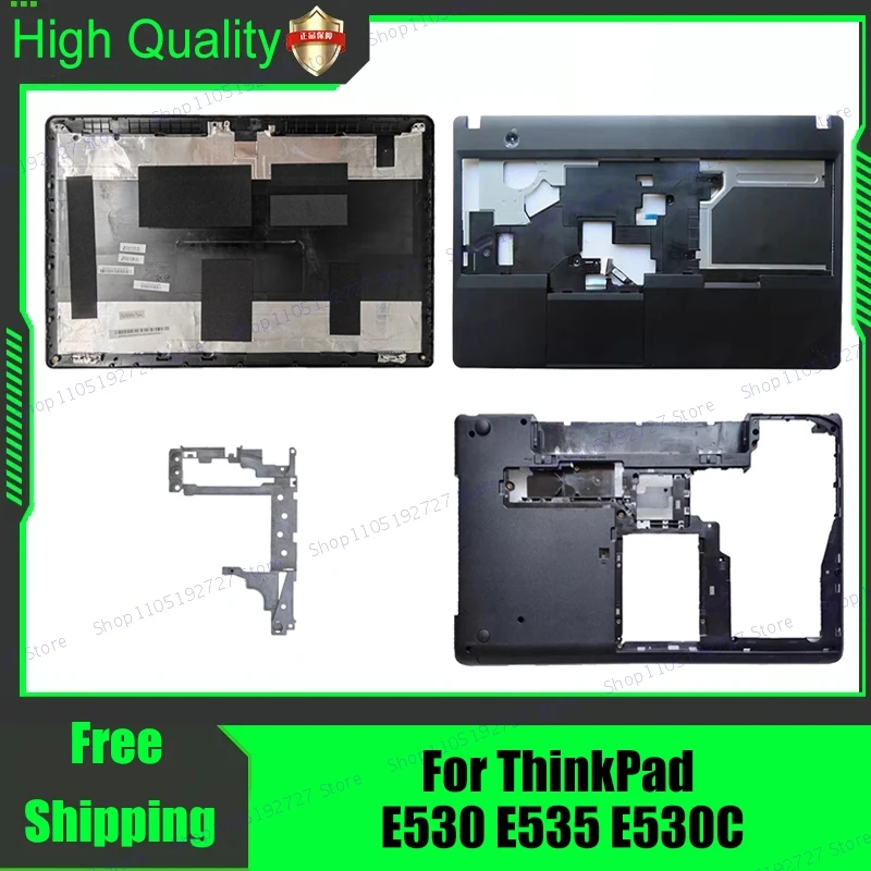 Novo para lenovo thinkpad e530 e535 e530c tampa traseira do portátil capa superior apoio para as mãos superior inferior habitação