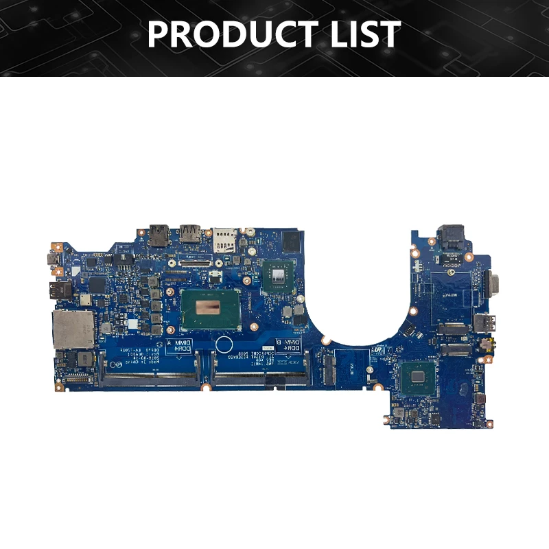 LA-F702P Notebook Motherboard For Dell Latitude 5491 Laptop Mainboard 062F8P i7-8850H N16S-GTR-S-A2 940MX 2G