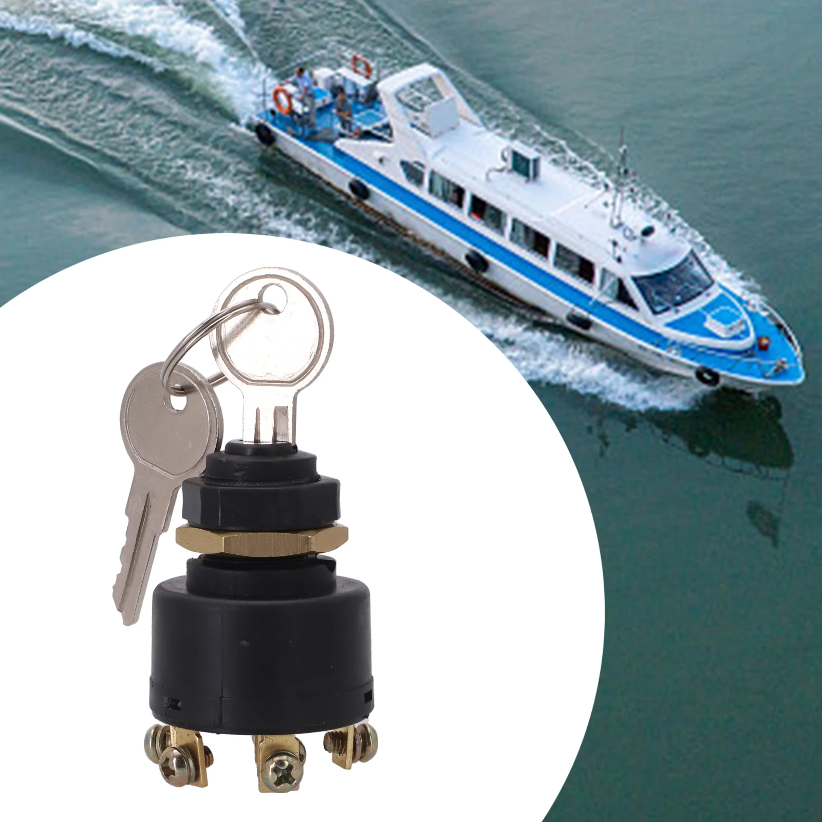 For OMC For Ignition Switch for Johnson and For Evinrude Engines Robust Construction Six Terminals Push to Choke