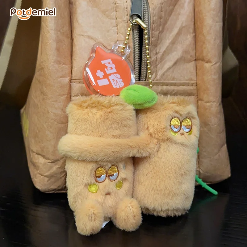 Potdemiel Kawaii sac à dos en peluche petit pendentif porte-clés voiture mignon créatif personnalisé poupée ensemble sous-sac pendentif cadeaux en Stock