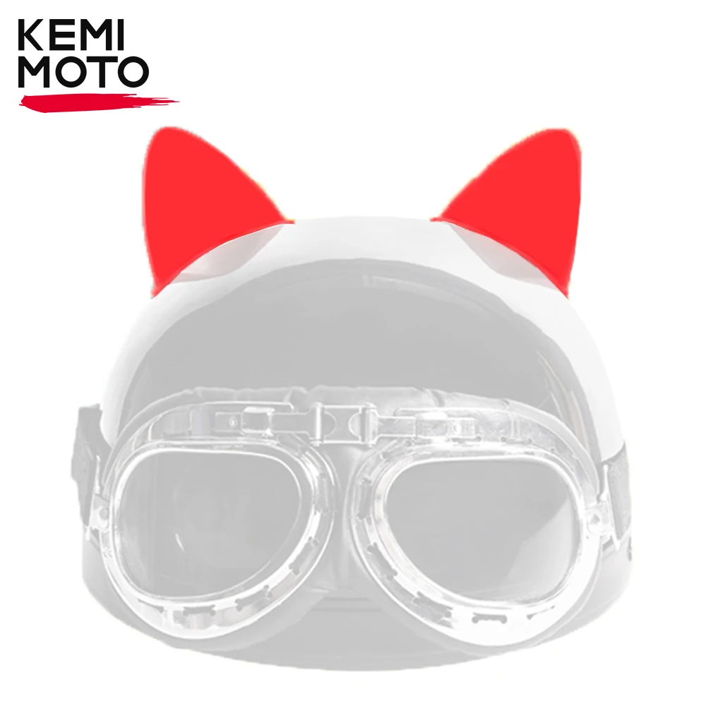 Motorcycle Helmet Cat Ear Horn Sticker Decoration Motorcycle Accessories for Cycling Helmet Corner Modification Accessories 2PCS