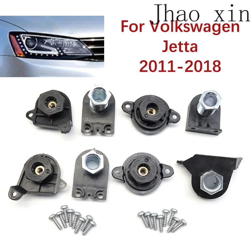 

Комплект для ремонта фар для Volkswagen Jetta 2011-2018, черный, с креплением на винтах, кронштейн для фары, аксессуары 5C7998225 5C7998226