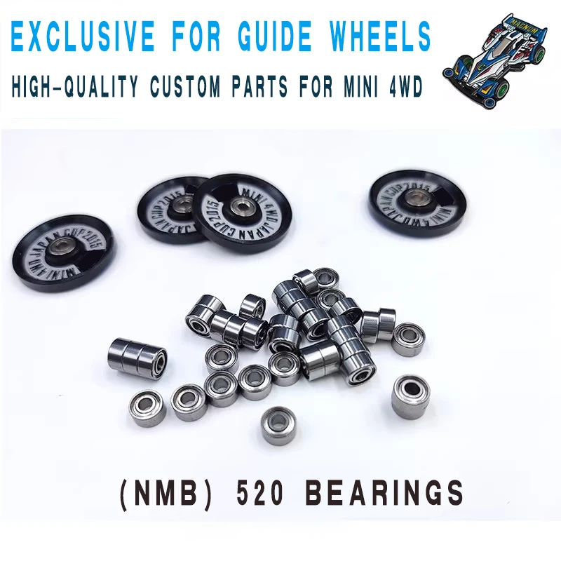 4WD Bearing Upgrade Modification Set for Tamiya Mini 4WD Chassis Guide Wheel Gear Bearing Assembly Upgrade Parts