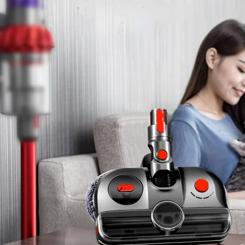 Suitable for Dyson V7 V8 V10 V12slim Floor Cleaner Electric Mop Head,Suction and Drag Integrated Wet Mop Cleaning Accessories
