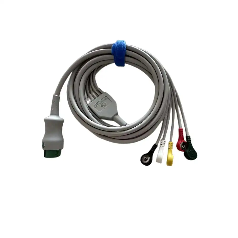 

Original Mindray ECG Cable 12Pin 5-Lead IEC,SNAP 040-000963-00 EA6252B