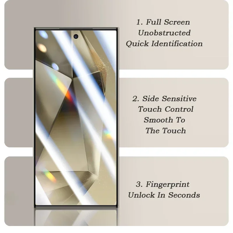 2-4pcs Full Cover Flexible Silicone Hydrogel Film For Samsung S24 Ultra S23 S22 S21 FE S20 S10 Note 20 10 Plus Screen Protector