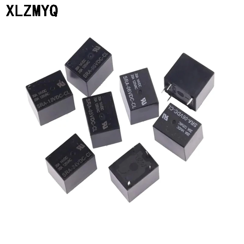 100pcs SRA-05VDC-CL SRA-12VDC-CL SRA-24VDC-CL DC 5V 12V 24V 20A 5PIN SRA-05VDC-AL SRA-12VDC-AL SRA-24VDC-AL Automobile Relays