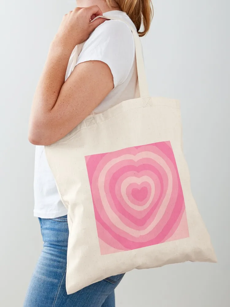 

simple aesthetic heart pattern Tote Bag Customizable tote bag custom fabric bag bags for women Women's handbag