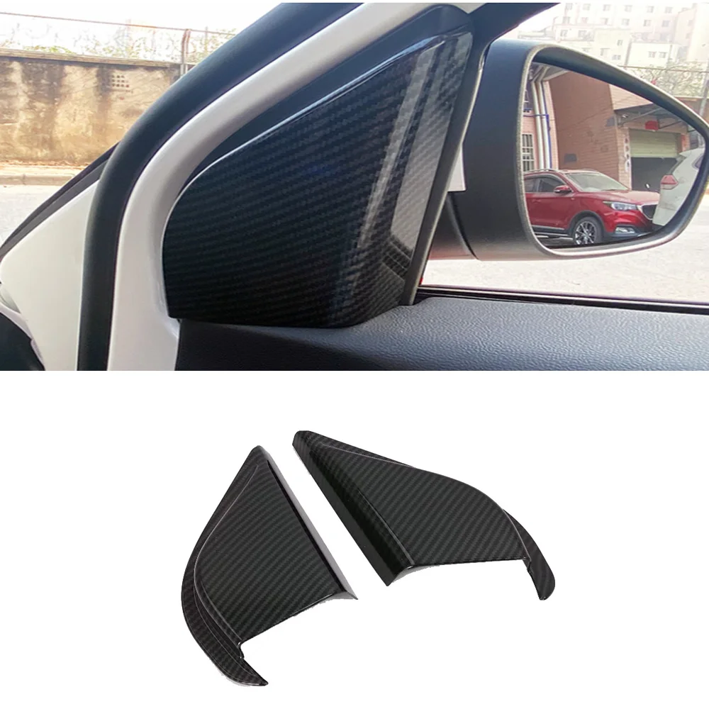 For Ford Focus 2022 2023 2024 Carbon Fiber Style Interior Mouldings ABS Inner Door Armrest Window Lift Button Cover Trim