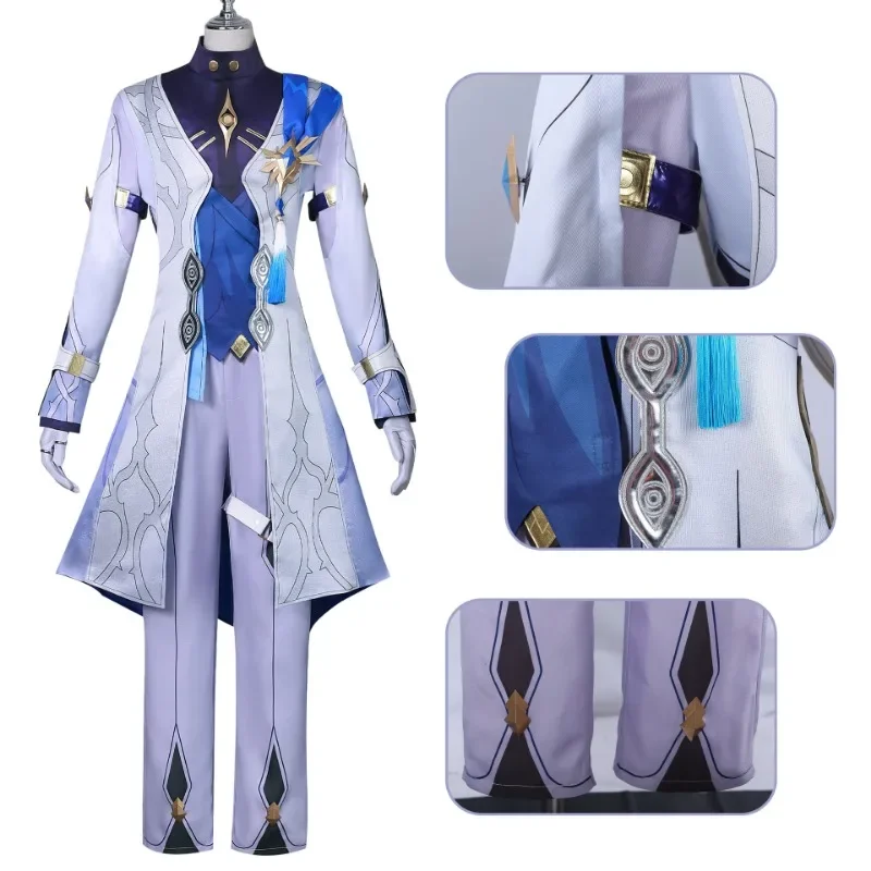 Sexta-feira-Cosplay para homens e mulheres, jogo Honkai Star Rail Uniform, Headwear, anéis, brincos, Robin, Halloween Party, Cos Props