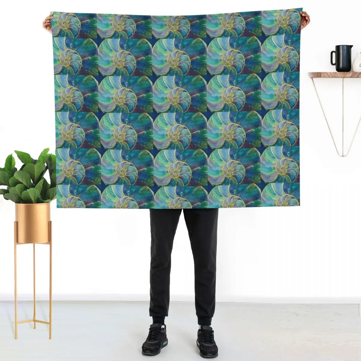 Conch Shell by Judy Richardson 2019 Throw Blanket Beach Sofa Throw Quilt Furrys Summer Beddings Blankets