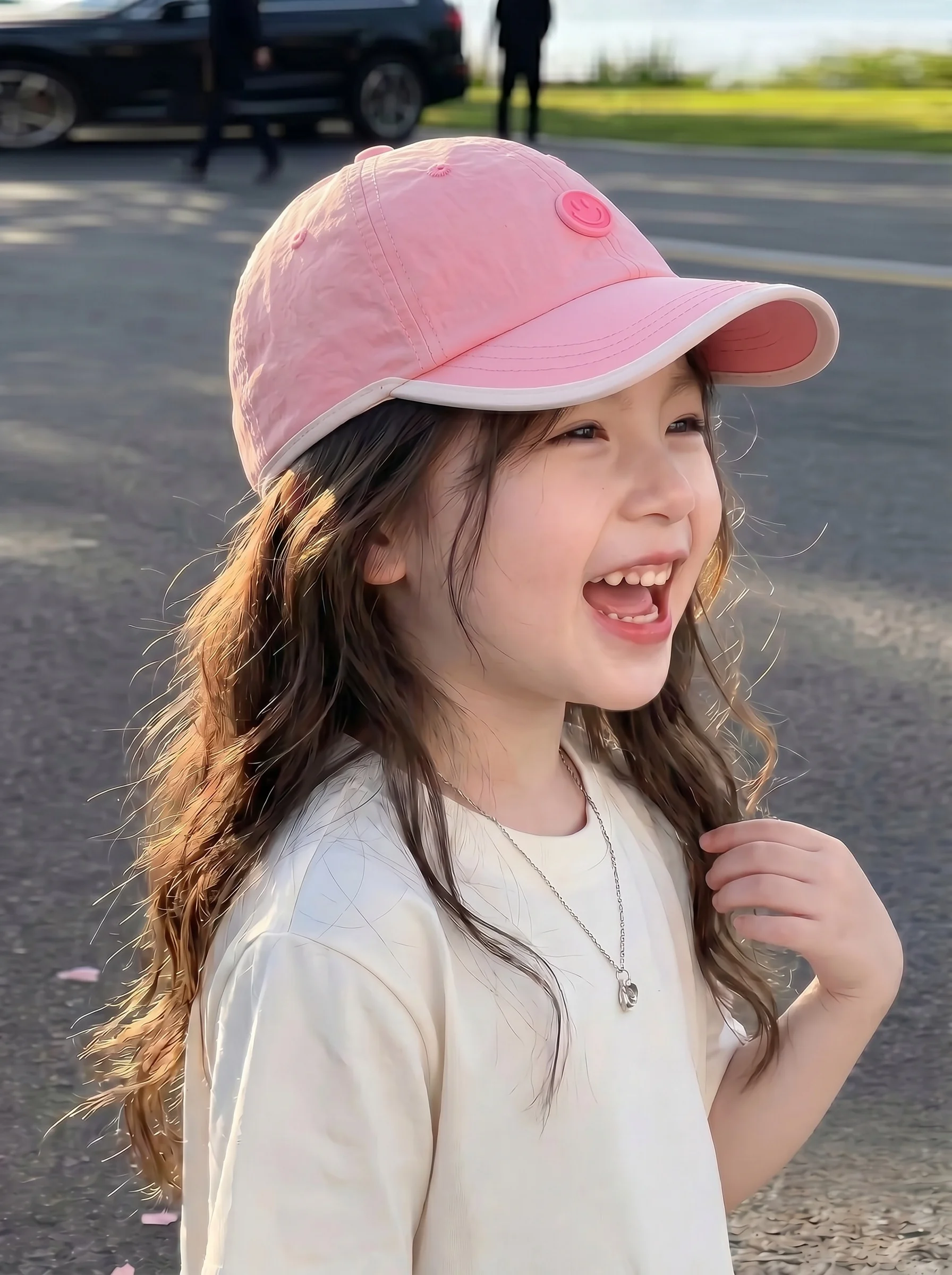 naits-keits-quick-dry-thin-breathable-smiling-face-children's-baseball-cap-summer-sun-protection-baby-duckbill-hat-nylon-mate