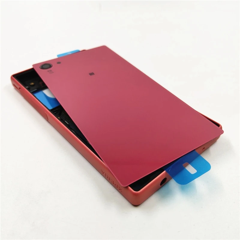 Full Housing Middle Frame For Sony Xperia Z5 Compact E5803 E5823 Battery Door Cover Side Button With Logo