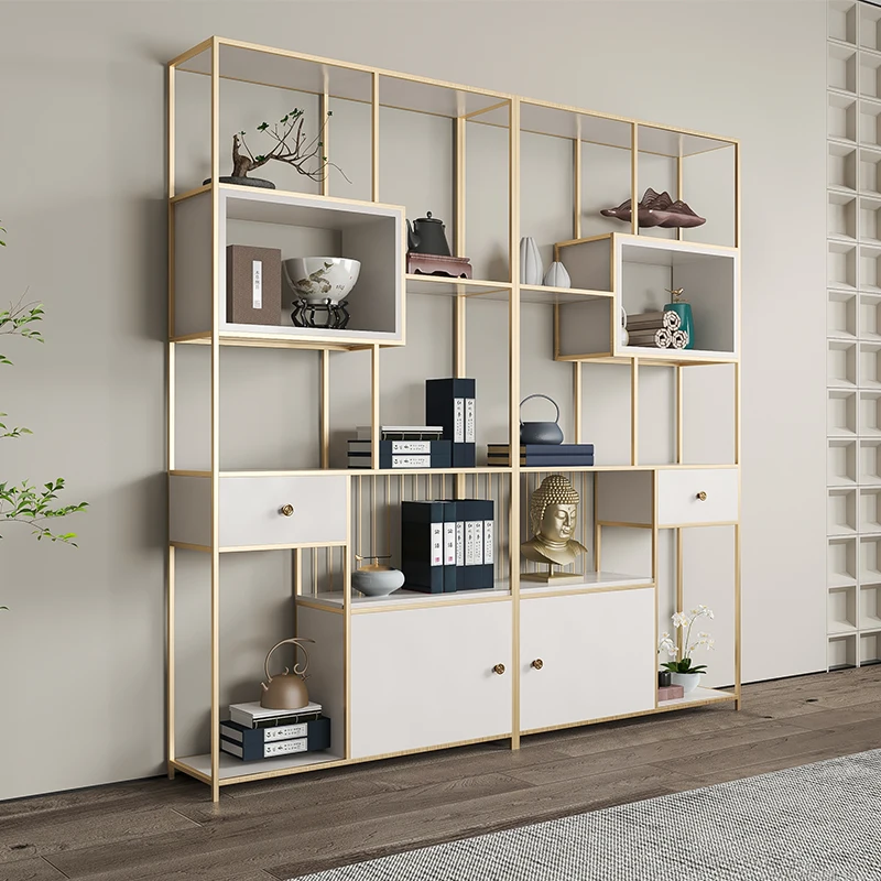 Floor-to-ceiling display flower stand bedroom office bookshelf living room entrance screen