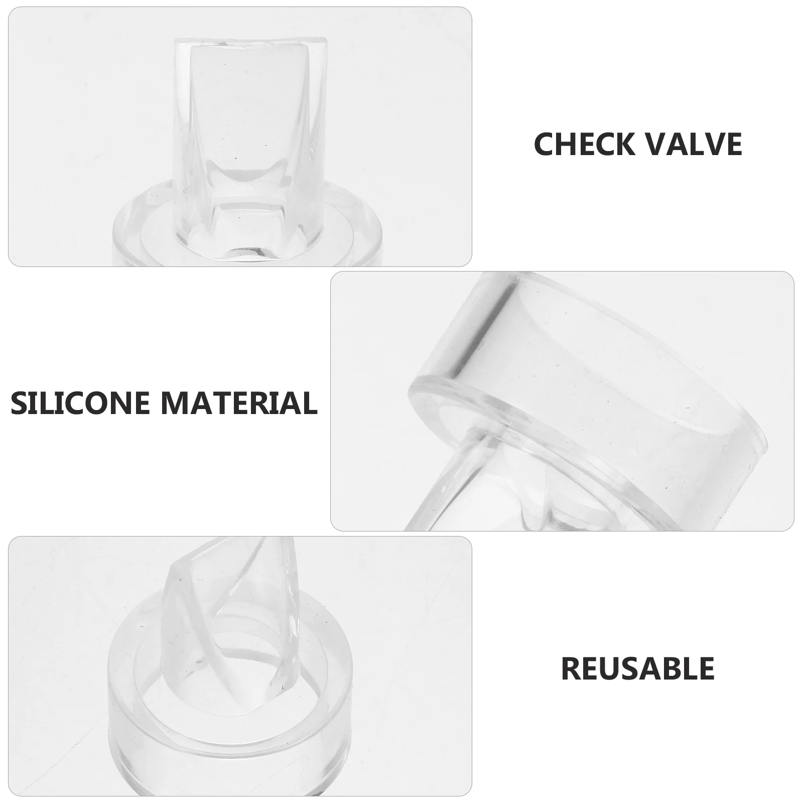 예비 역류 방지 밸브용 실리콘 밀크 타이어 가슴 펌프 부품, 추출기 액세서리, 다이어프램 밸브, 5 개