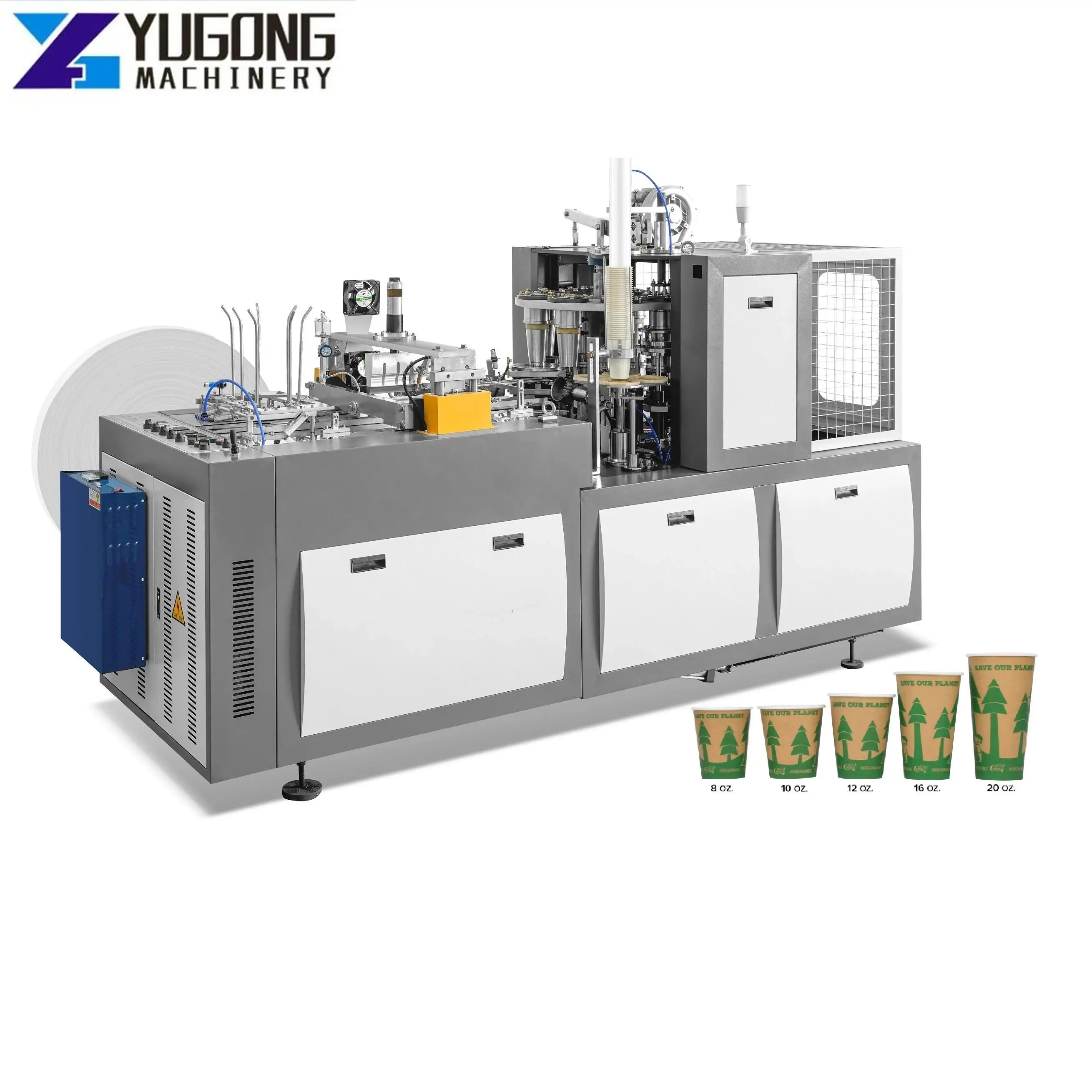 YG Big Size Cup 32oz Paper Cup Machine Fully Automatic Paper Korean Paper Cup Machine