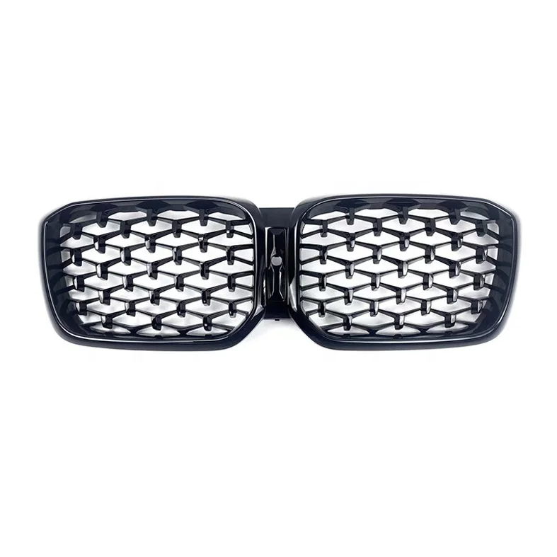 JDMotorsport88 Glossy Black Car Diamond Stars Front Bumper Kidney Grille Grill For BMW X3 G01 X4 G02 2022