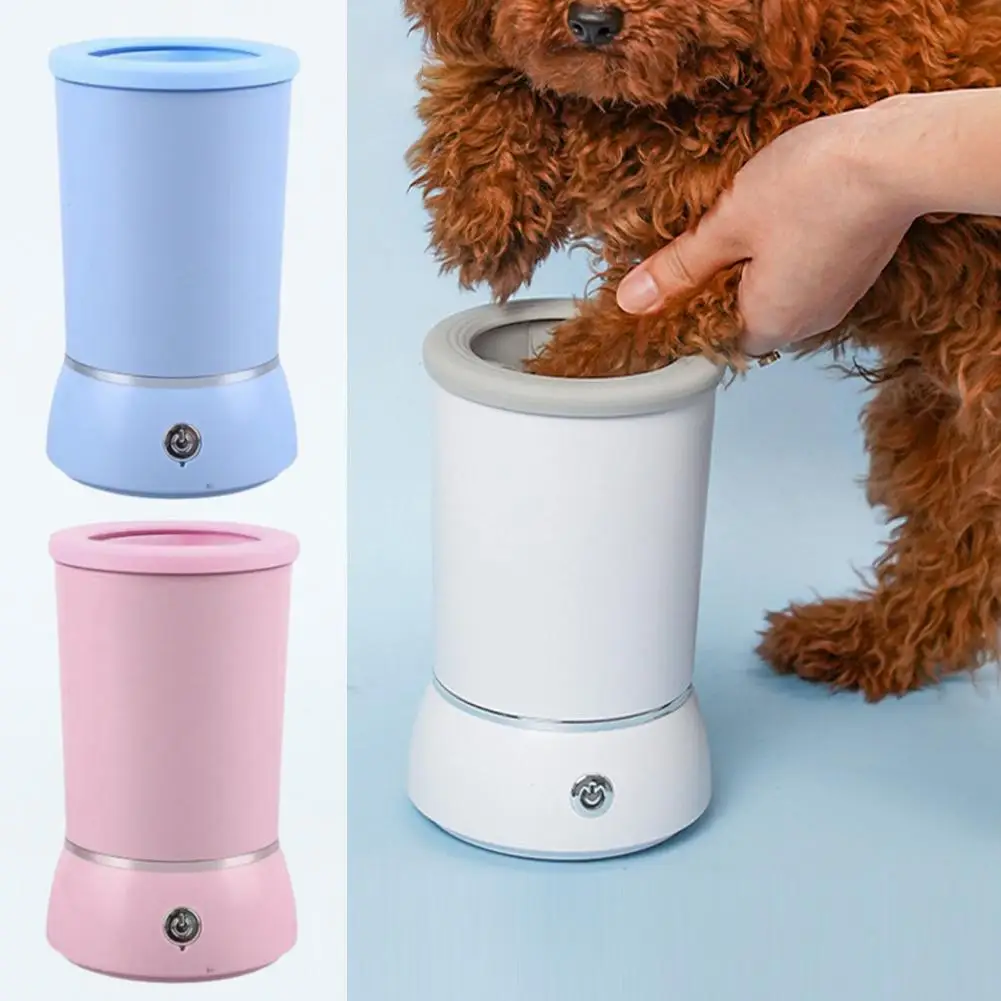 Fully Automatic Smart Pet Foot Washing Cup Low Noise Cleaner Pet Clean USB Cleaner Dog Foot Paw Quick Electric M4Q1