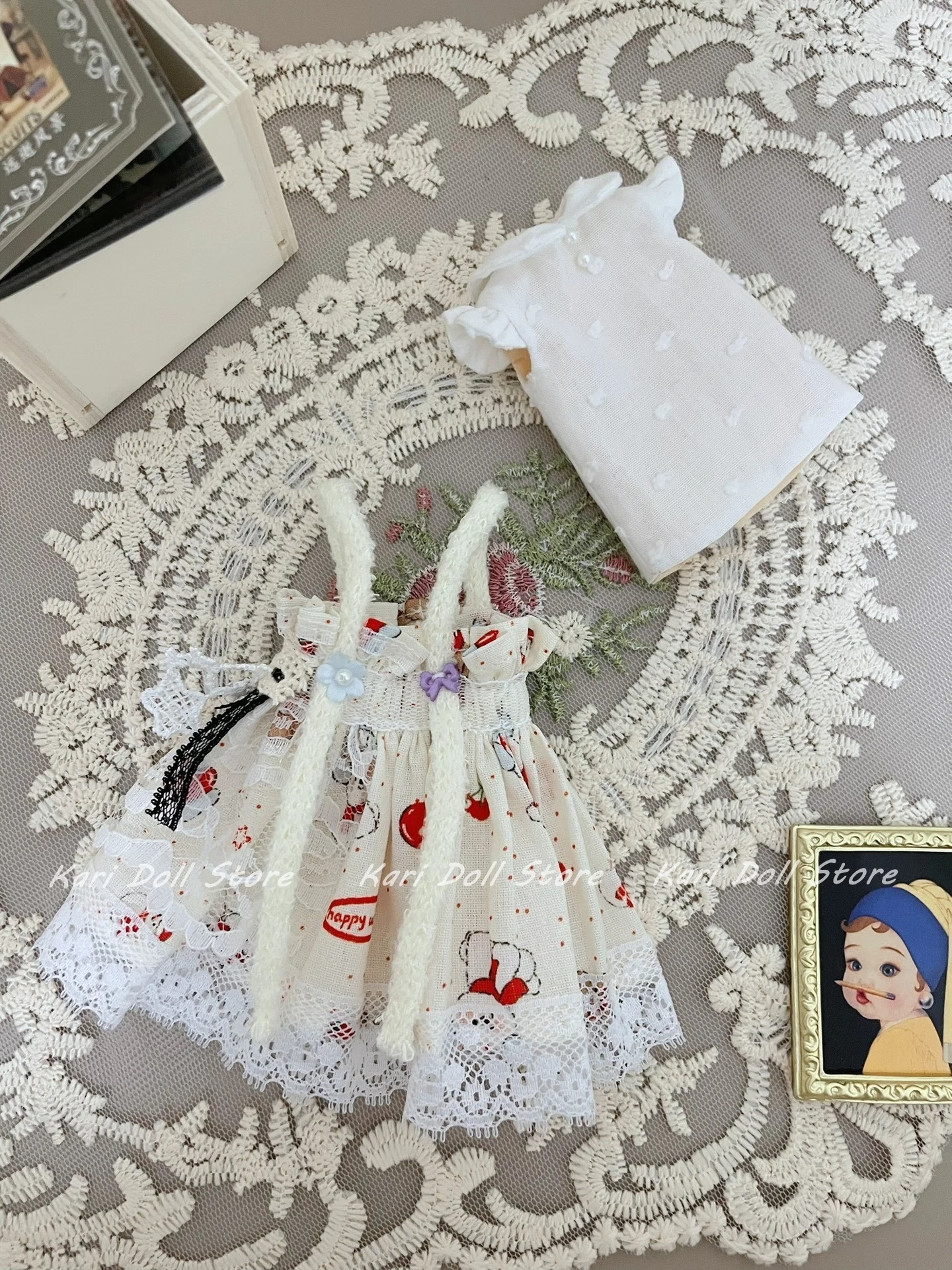 

Комплект одежды и юбок для кукол 2026 Kari: светлые, милые платья-комбинации для кукол Landazz и Landoudou