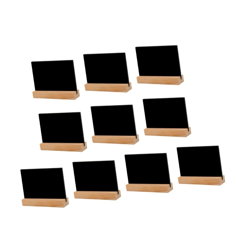 10 stuks kleine schoolbordborden met standaard kleine houten schoolborden voor bruiloft message board plaatskaarten tafelnummer