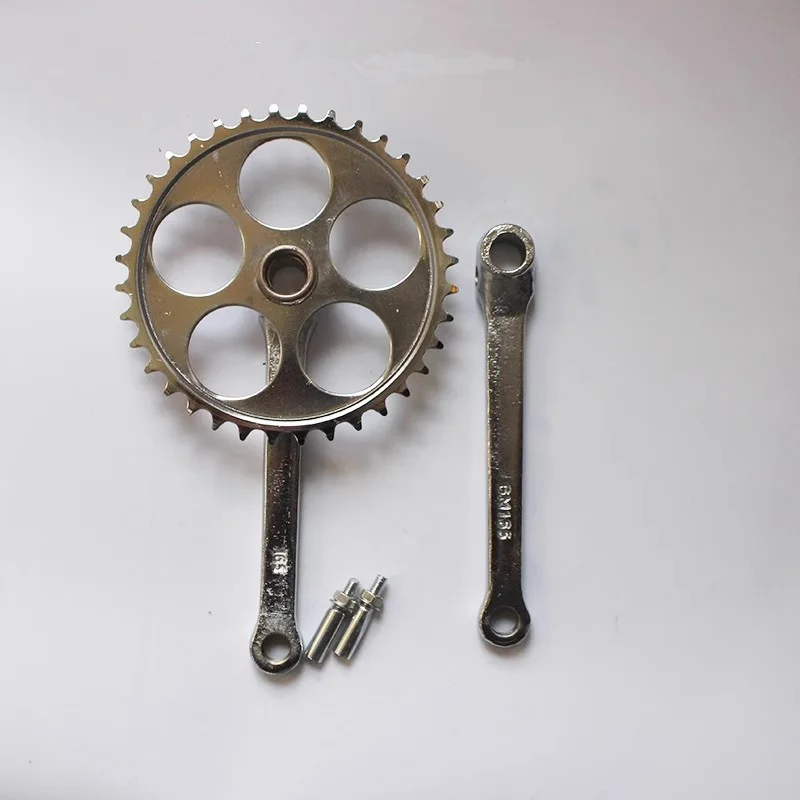 Vintage Bicycle Teeth Disc, 36 Teeth Round Mouth Teeth, Folding Square Mouth Bicycle Accessories, Three Wheels Universal Gear