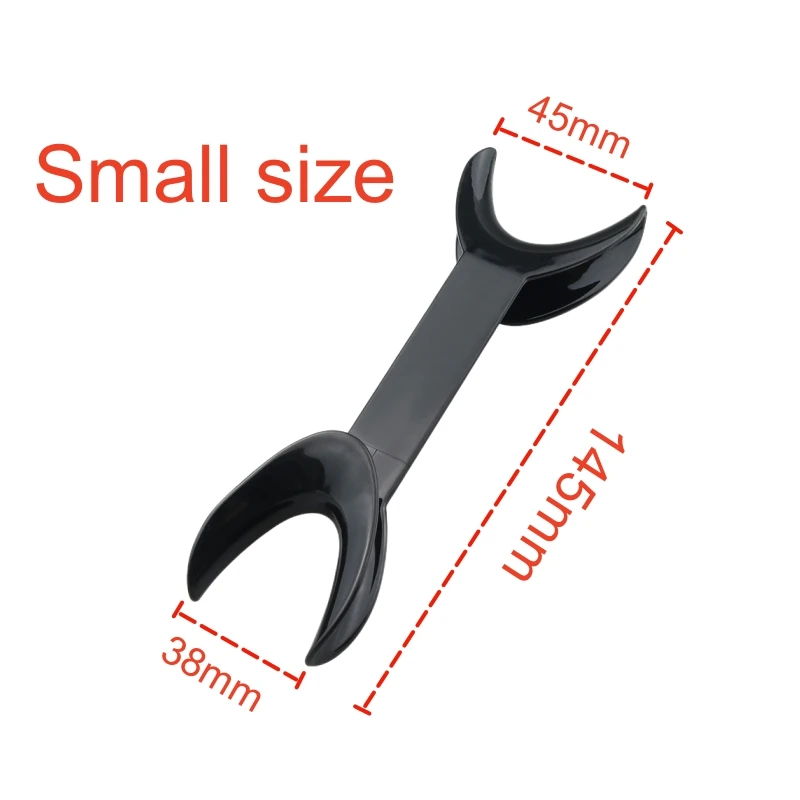2 Teile/beutel Zahnmedizin Schwarz Doppel Kopf Lip Retractor Dental Intraorale Lip Wange Kieferorthopädische Mund Opener Zahnarzt Werkzeuge