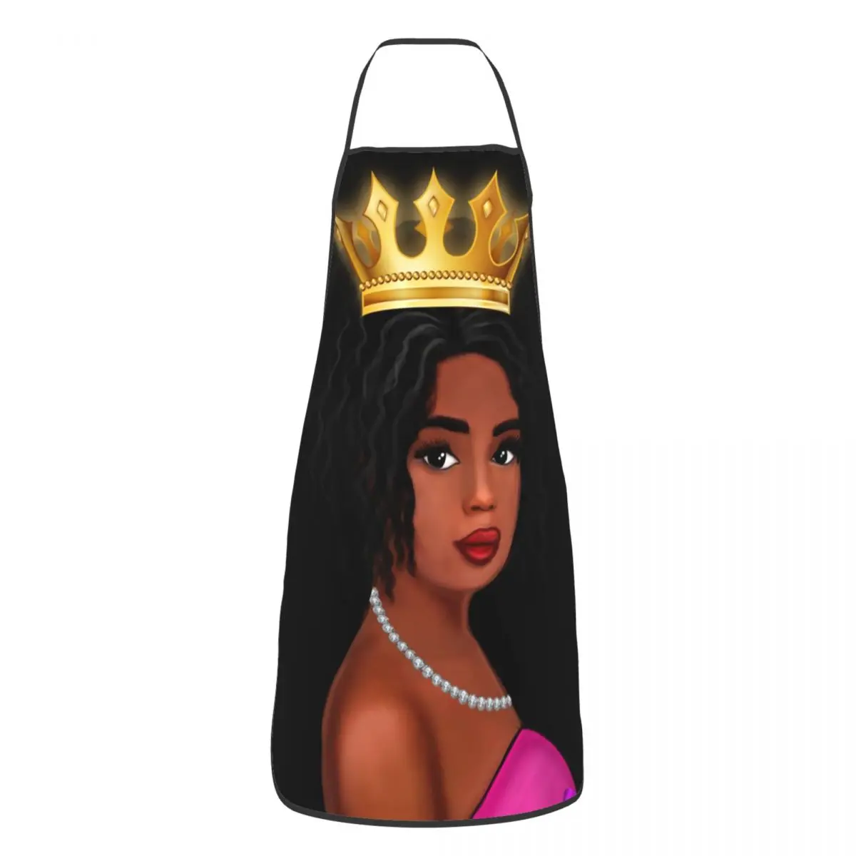 Black African American Queen Girl Kitchen Chef Cooking Baking Apron Women Men Afro American Woman Tablier Cuisine for Gardening