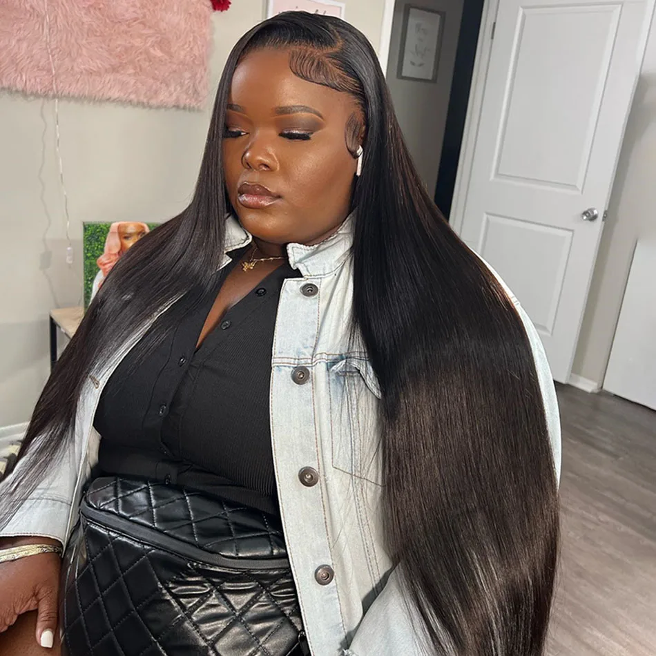 

Прямой парик из натуральных волос с прозрачной кружевной основой 13x4, парик с кружевной фронтальной частью 13x6, парик HD с кружевной основой 250% плотности для женщин, 30-40 дюймов