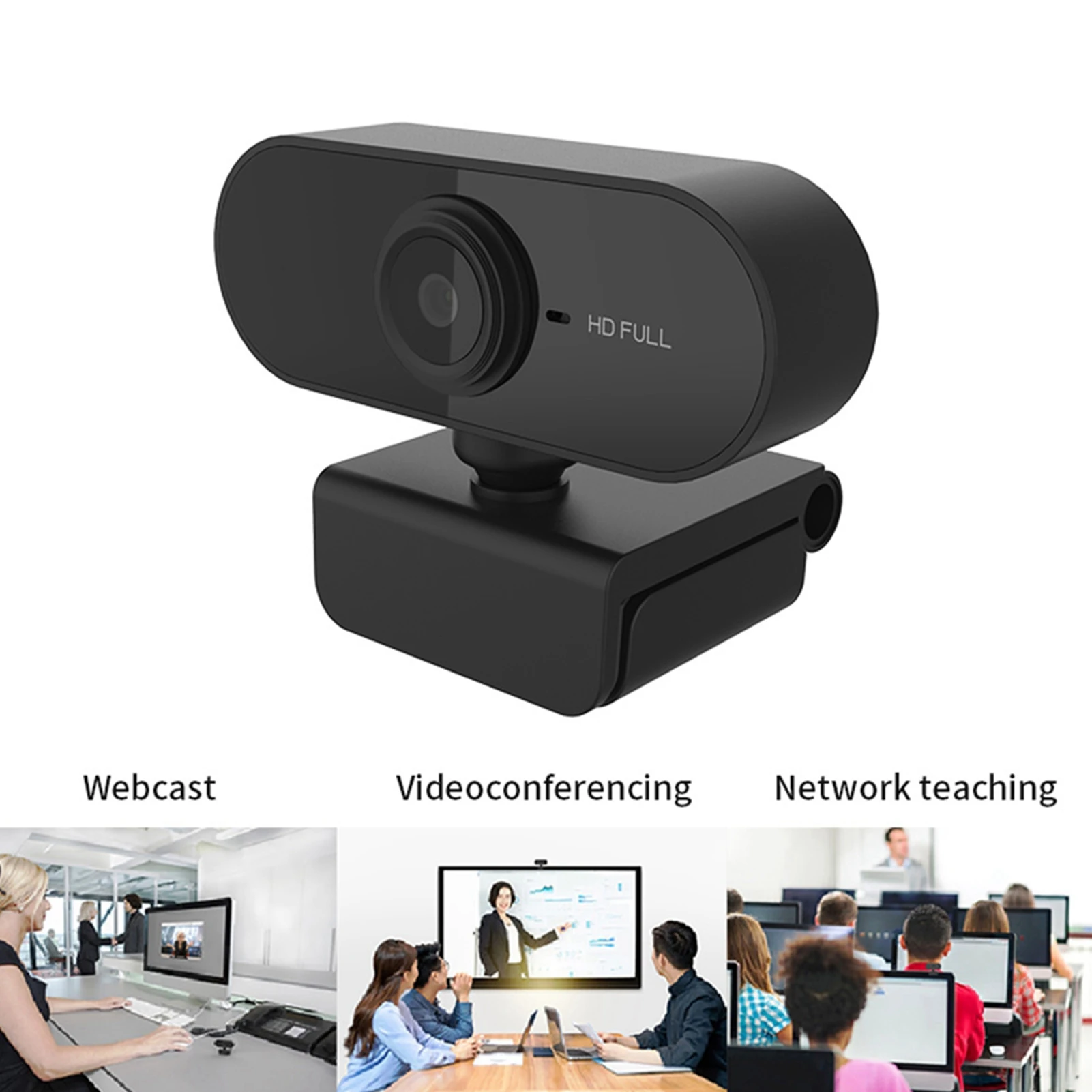 1080P Computer Camera with Microphone Desktop USB Webcam  Drive for Video Call Camera Webcam Computer Camera Computer Parts