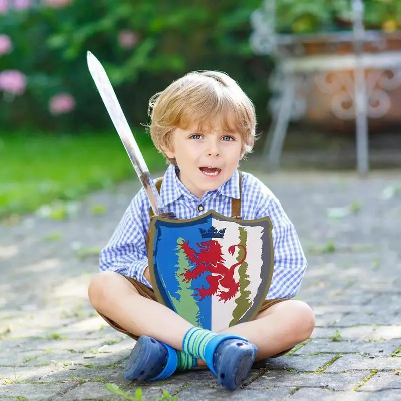 Brinquedo de espuma para crianças, armamento medieval, traje de combate sortido, protetor de role play, meninos e meninas