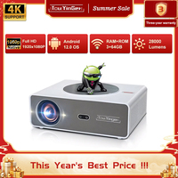 Touyinger Q11 Full Hd Android 12 Projector 4K 8K Movie Projector 28000 lumens 3+64G Projectors For Home Theater Game Devices