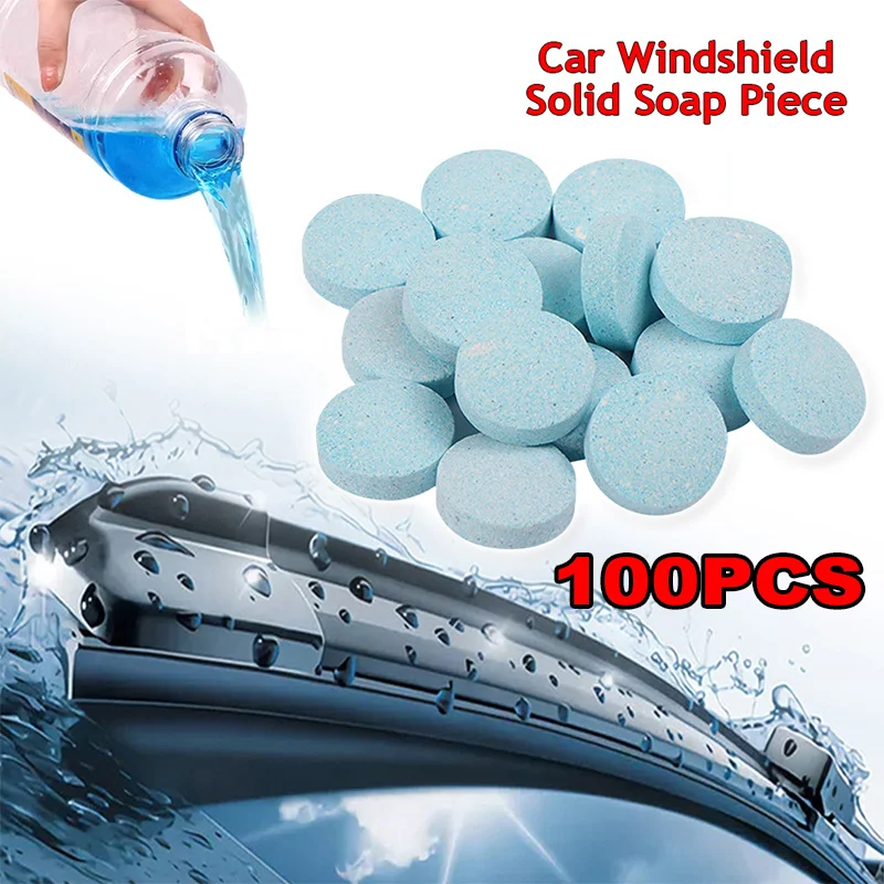 10-100PCS Solid Cleaner Car Windscreen Cleaner Effervescent Tablet Auto Wiper Glass Solid Cleaning Concentrated Tablet Detergent