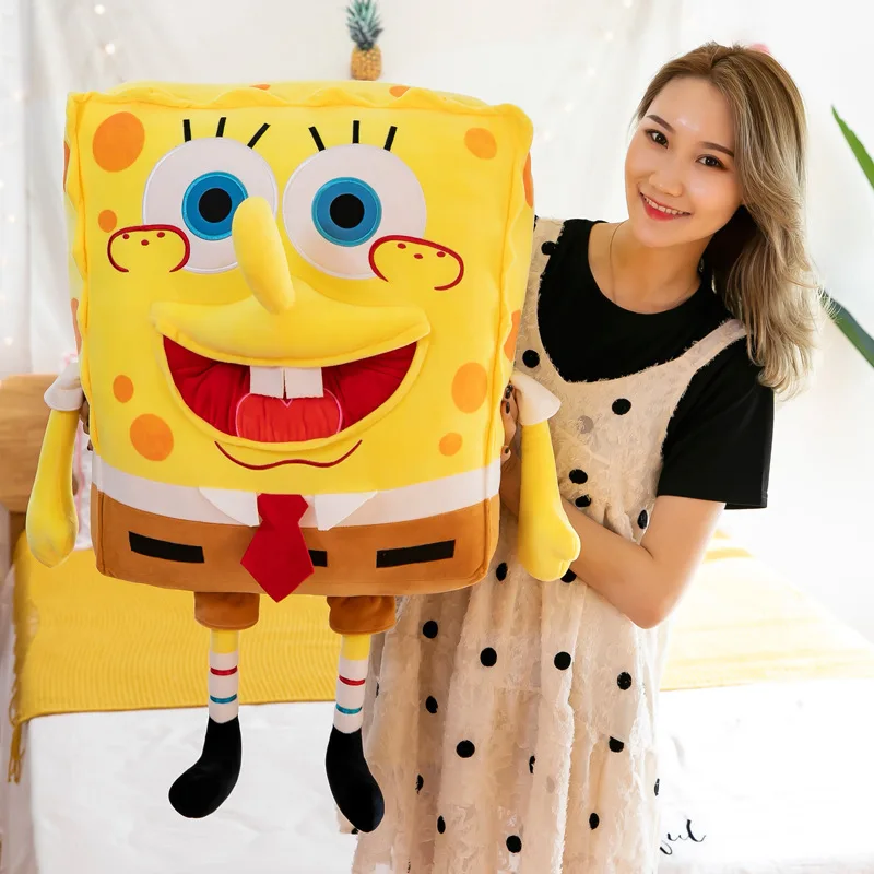 New Kawaii 45/60cm Spongebob Plush Toy New Cartoon Doll Girl Cute Cute Doll Birthday Gift Doll Girl Christmas Gift
