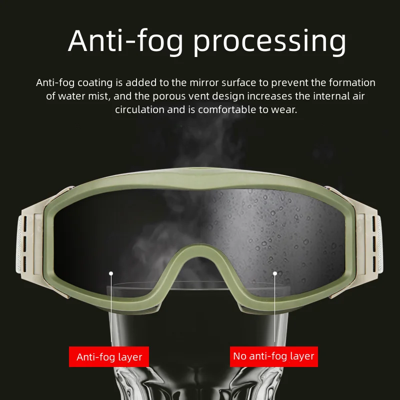 Cycling UV Protection Glasses Military fans Tactical Windproof Locust Goggles Outdoor Sports Equipment Shooting Glasses Field CS