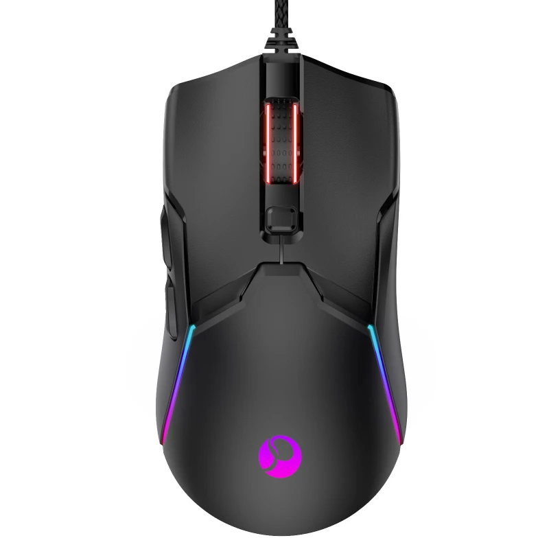 

Wired four-item roller photoelectric black single-mode game mouse